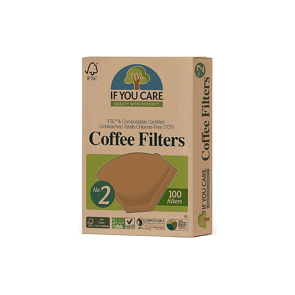 Coffee Filters No.2 Unbleached 100 Filters