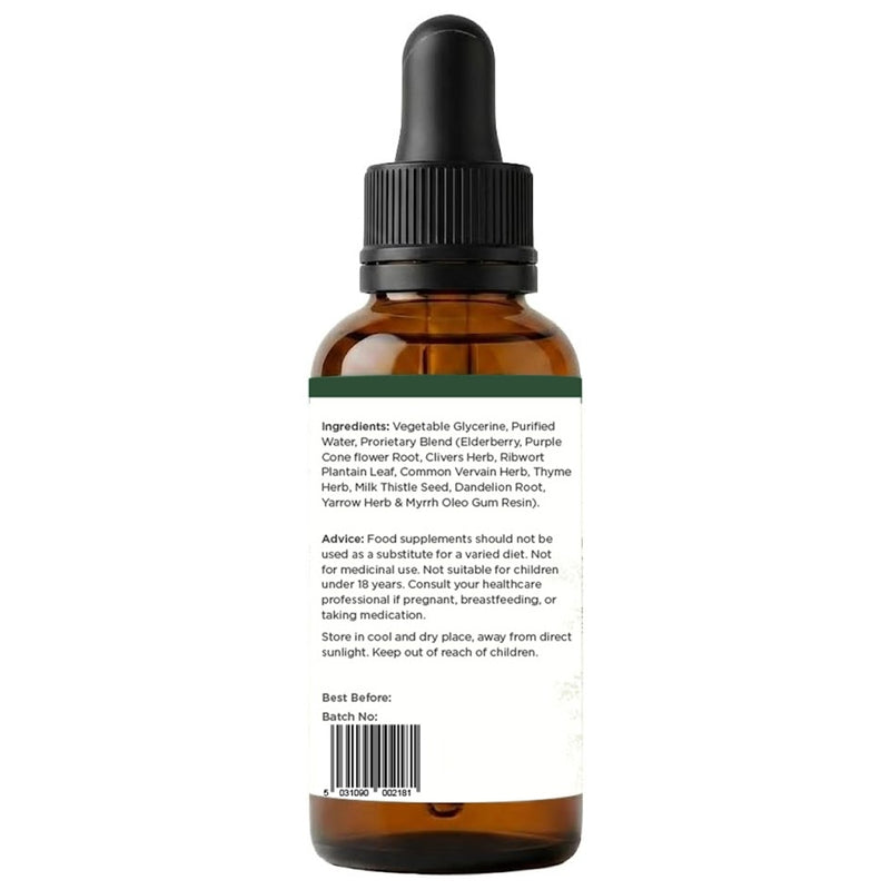 Nutrapure Lymphatic Drainage Drops – Herbal Liquid Support for Detox & Circulation - 30ml