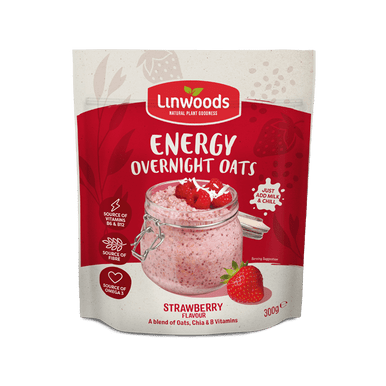 Linwoods Overnight Oats Strawberry Energy - 300g