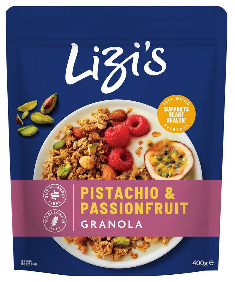 Lizi's Pistachio & Passionfruit Granola - 400g