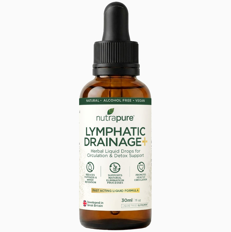 Nutrapure Lymphatic Drainage Drops – Herbal Liquid Support for Detox & Circulation - 30ml