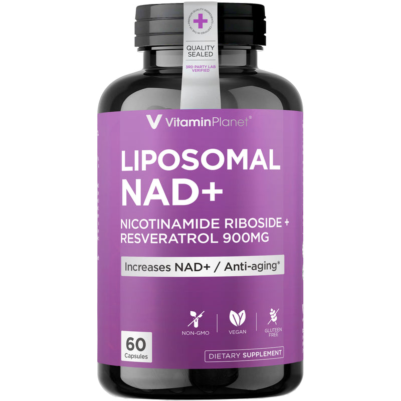 Vitamin Planet Liposomal NAD+ 900mg with NR, Quercetin & Resveratrol, 60 Capsules