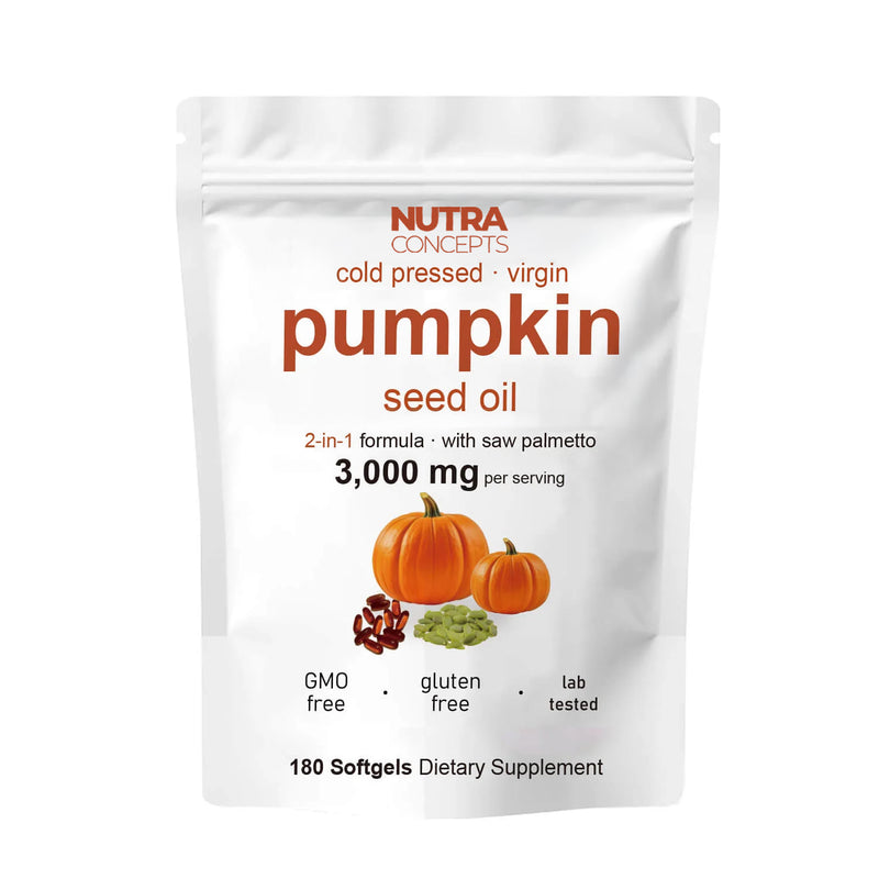 Cold Pressed Pumpkin Seed Oil & Saw Palmetto Softgels