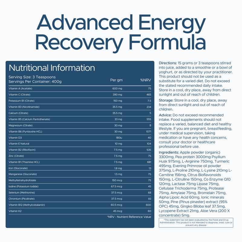 Nutraconcepts Active Plus - All-in-One Nutrition & Energy Blend - 400g