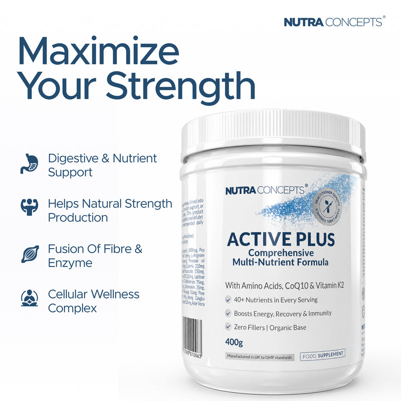 Nutraconcepts Active Plus - All-in-One Nutrition & Energy Blend - 400g