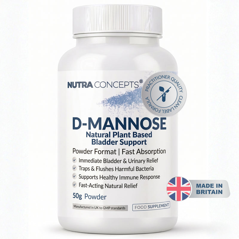 Nutraconcepts D Mannose Powder - Pure Bladder & Urinary Tract Support - 50g