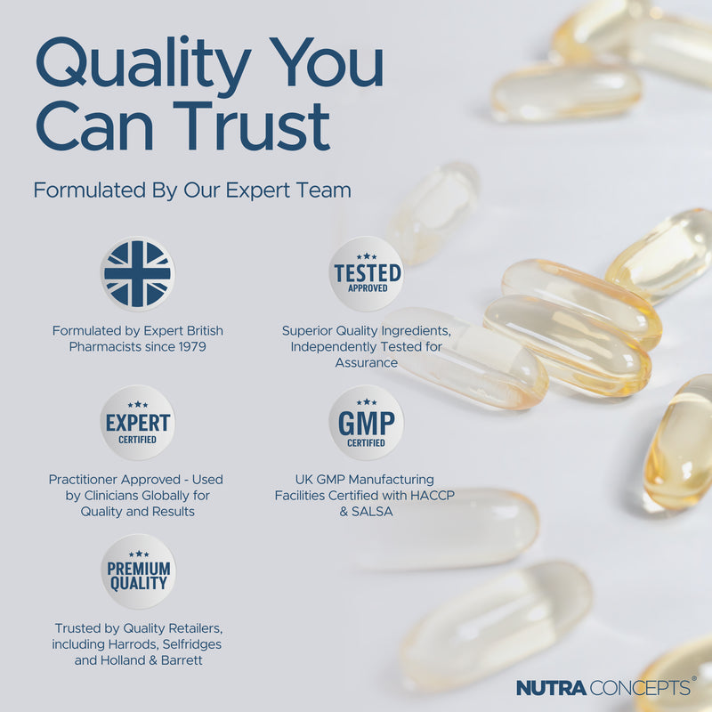 Nutraconcepts Omega-3 Plus - Pure Antarctic Krill Oil - 60 Soft Gel