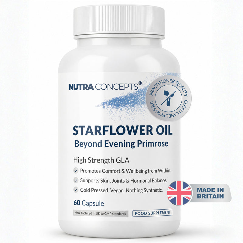 Nutraconcepts Starflower Oil High GLA Borage Joint & Skin Support - 60 Capsule