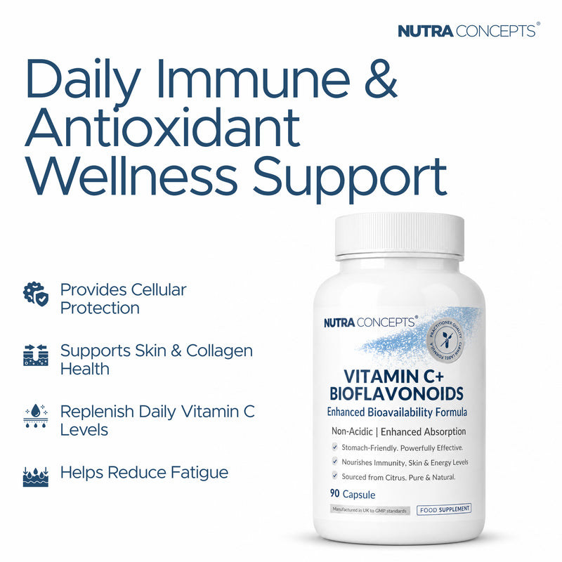 Vitamin C & Bioflavonoids Antioxidant Immune Support - 90 Caps