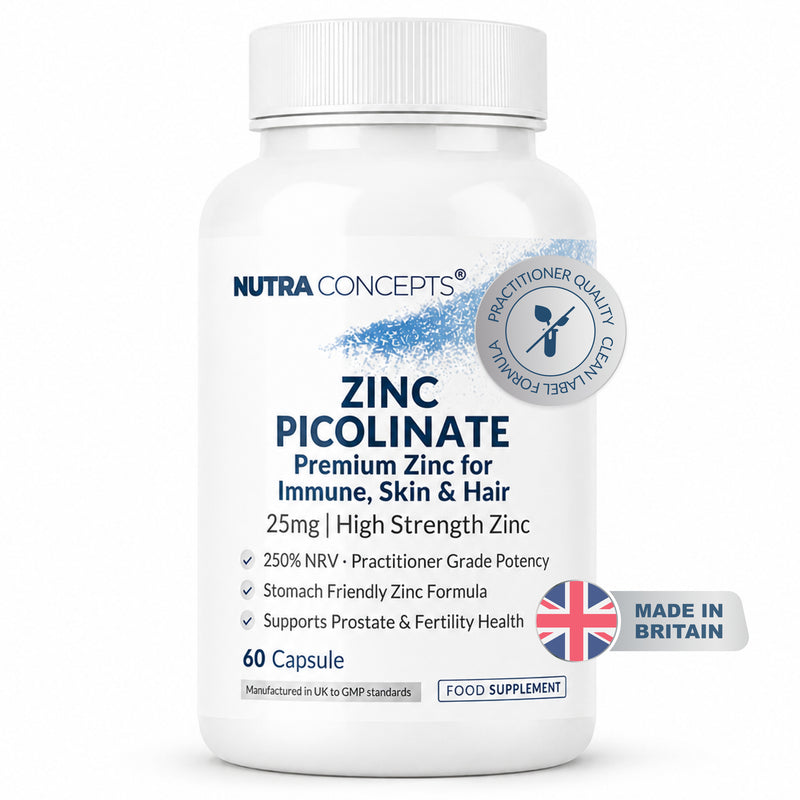 Zinc Picolinate High Potency Immune & Prostate Support - 60 Capsules