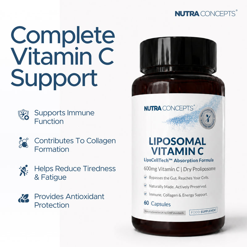 Liposomal Vitamin C – 600mg with LipoCellTech™ - 60 Capsules