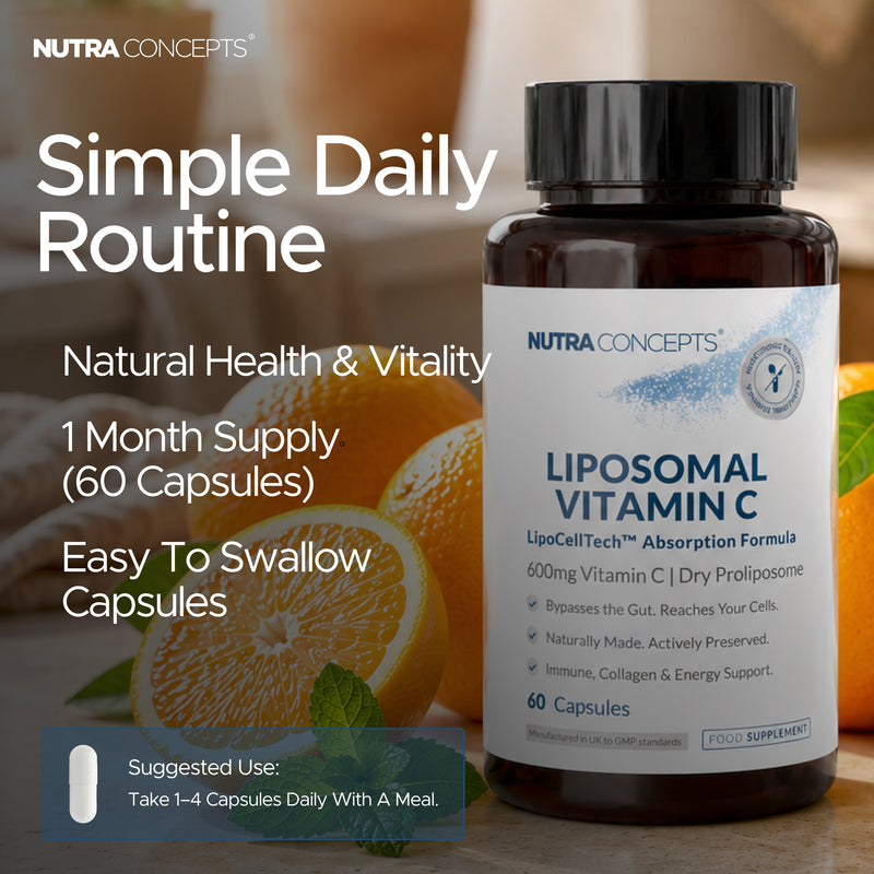 Liposomal Vitamin C – 600mg with LipoCellTech™ - 60 Capsules