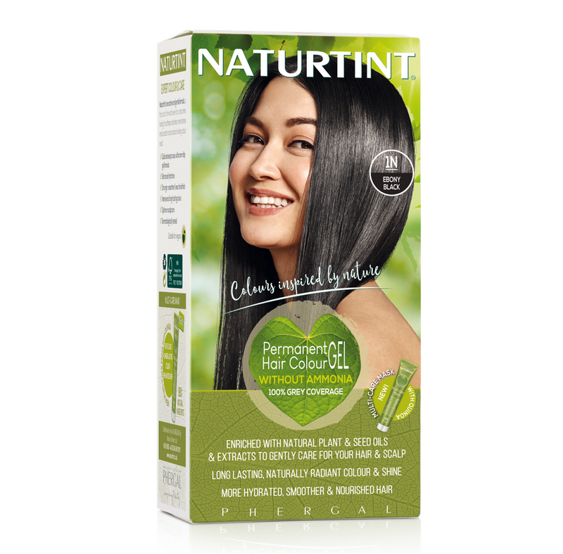 Naturtint Permanent Hair Colourant Ebony Black 1N - 165ml