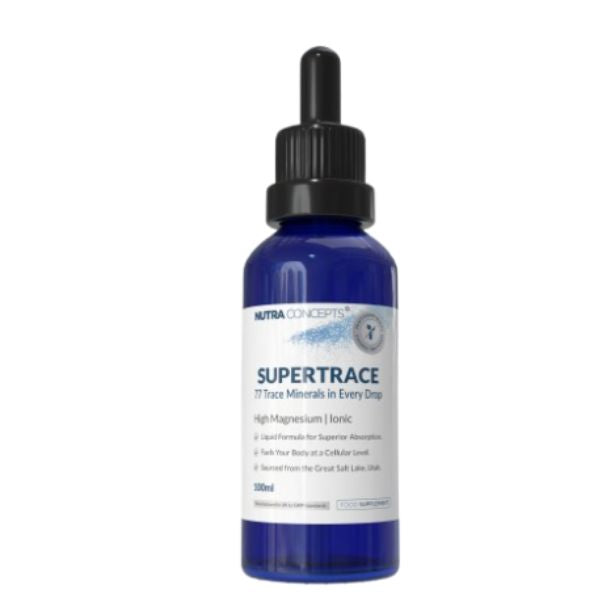 Nutraconcepts Supertrace 77 Essential Minerals Liquid Drops - Heart & Brain Support - 100ml