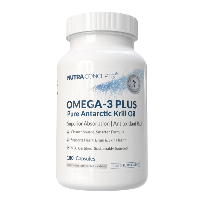 Nutraconcepts Omega-3 Plus - Pure Antarctic Krill Oil - 180 Soft Gel