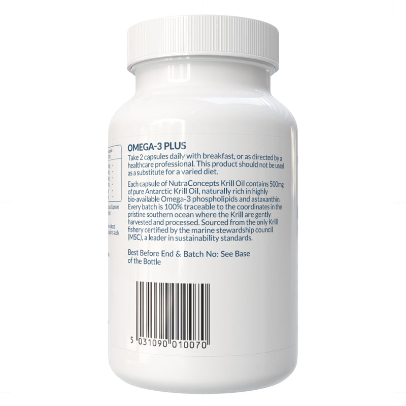 Nutraconcepts Omega-3 Plus - Pure Antarctic Krill Oil - 180 Soft Gel