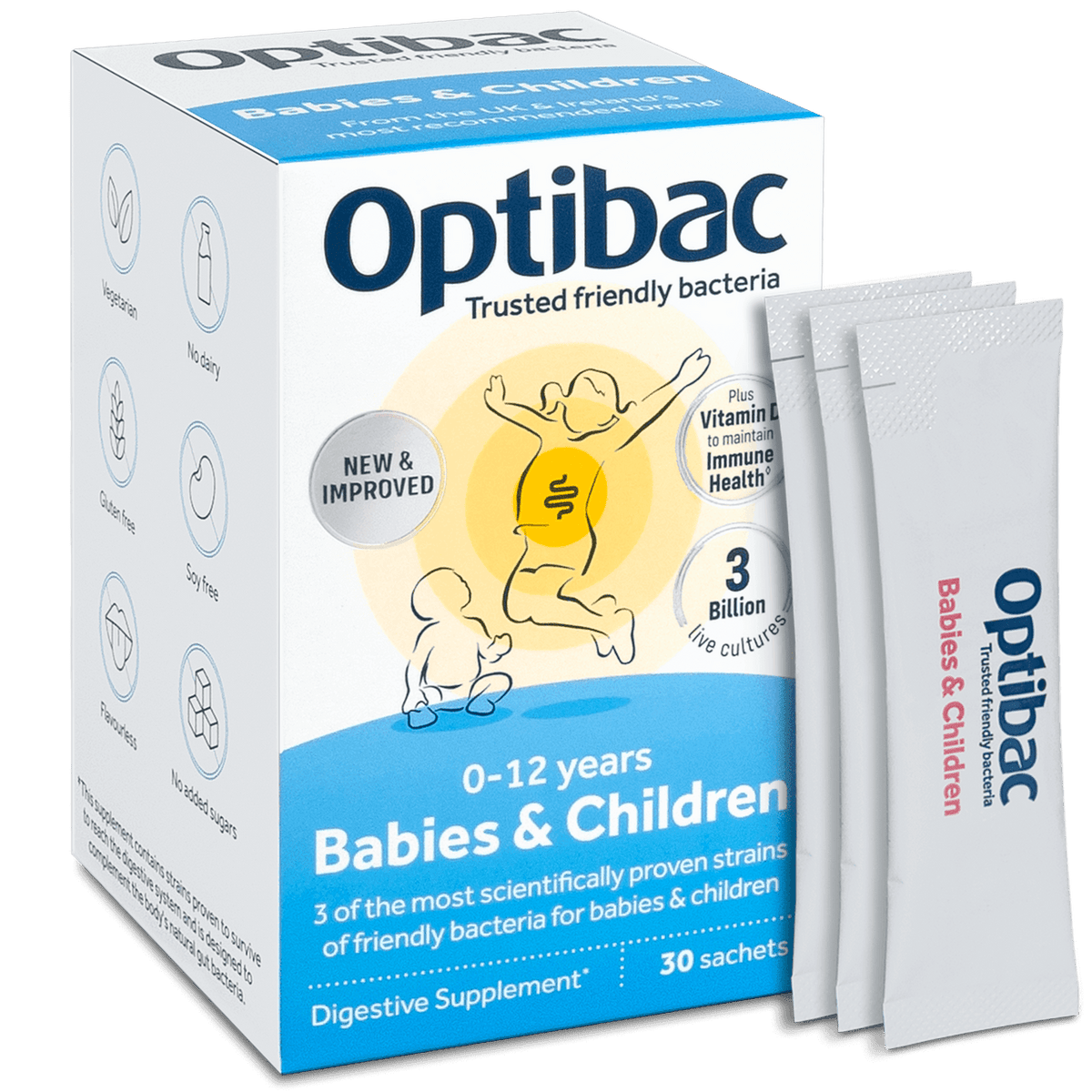 Optibac Logo Optibac Probiotics for Babies & Children - 30 Sachets | Vitamin Planet