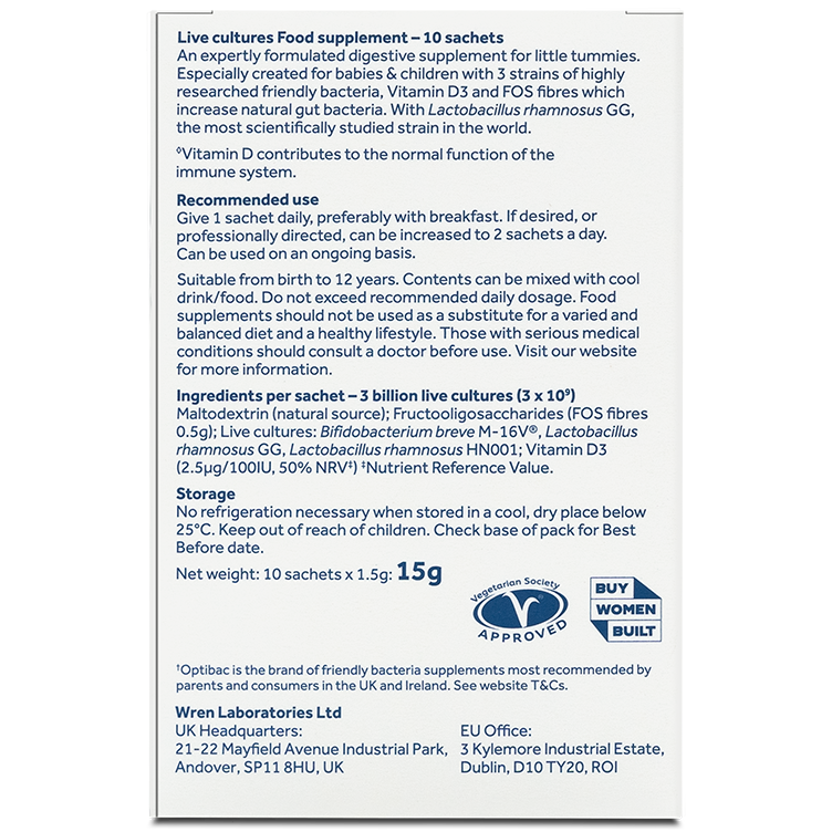 Optibac Probiotics for Babies & Children - 10 Sachets