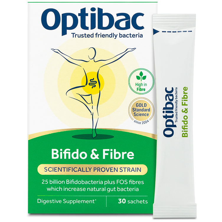 Optibac Probiotics Bifidobacteria & Fibre - 30 Sachets x 6g