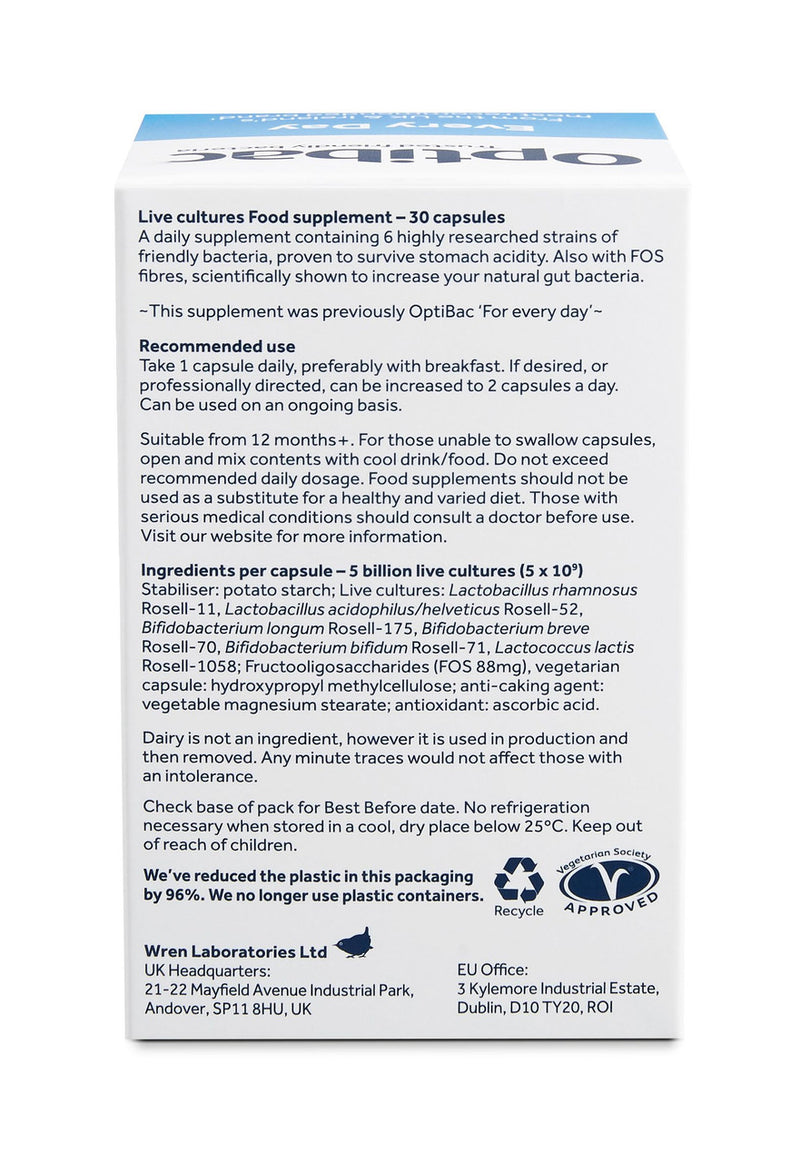 Optibac Probiotics For Every Day - 30 Capsules