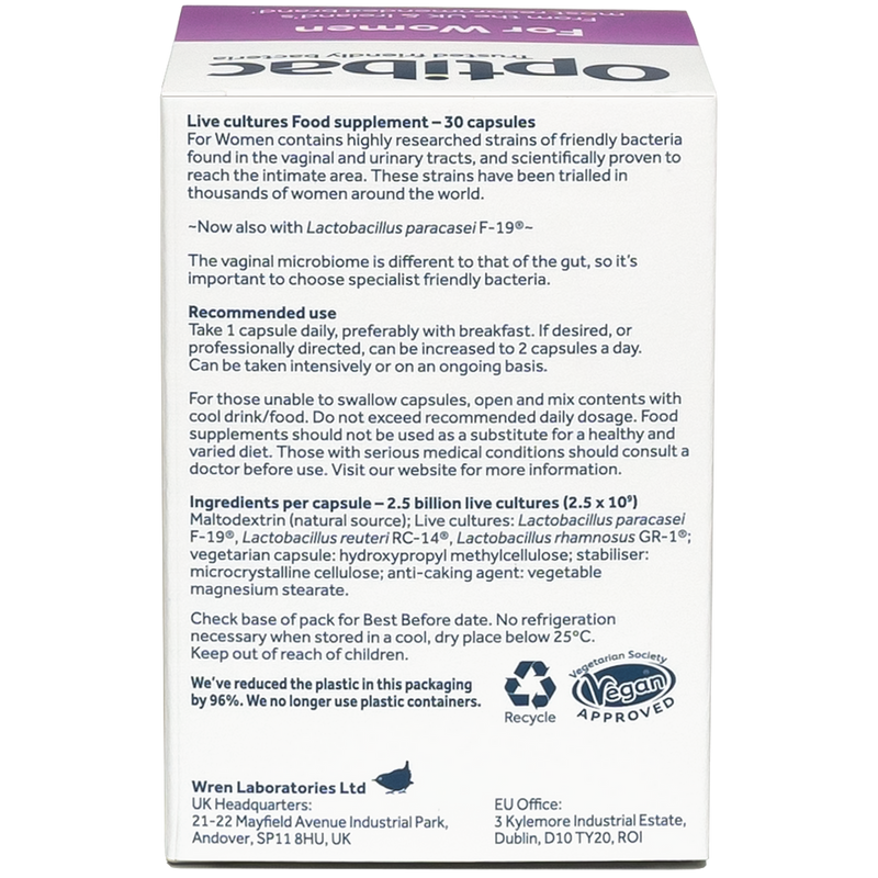Optibac Probiotics For Women - 30 Capsules