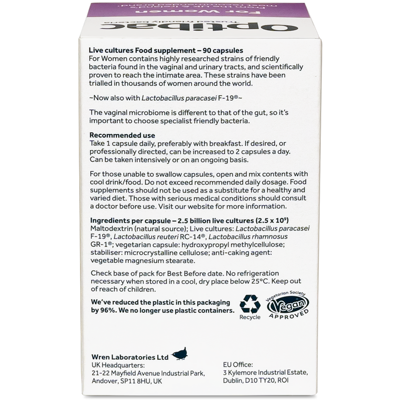 Optibac Probiotics For Women - 90 Capsules