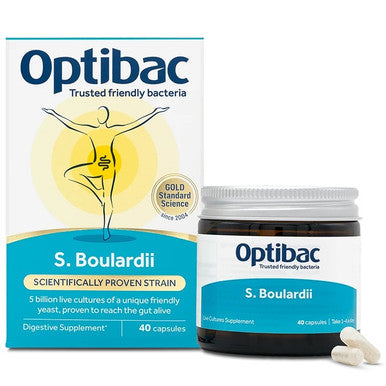 Optibac Probiotics Saccharomyces boulardii - 40 Capsules