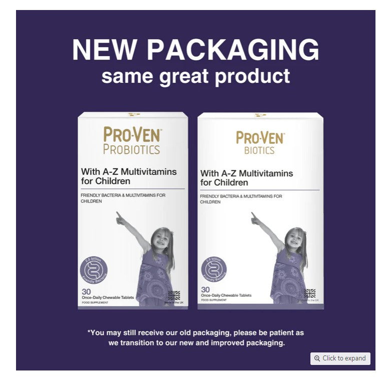 Pro-Ven Biotics A-Z Multivitamins for Children - 30 Tablets