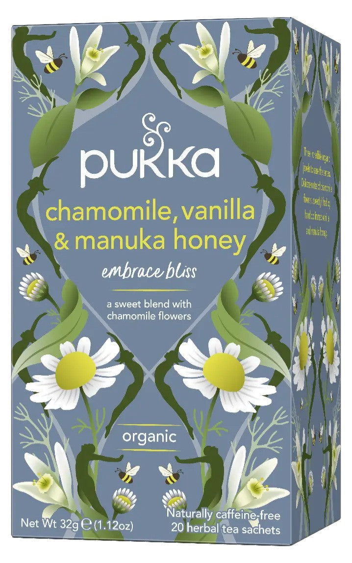 Pukka Chamomile, Vanilla & Manuka Honey Tea - 20 Bags