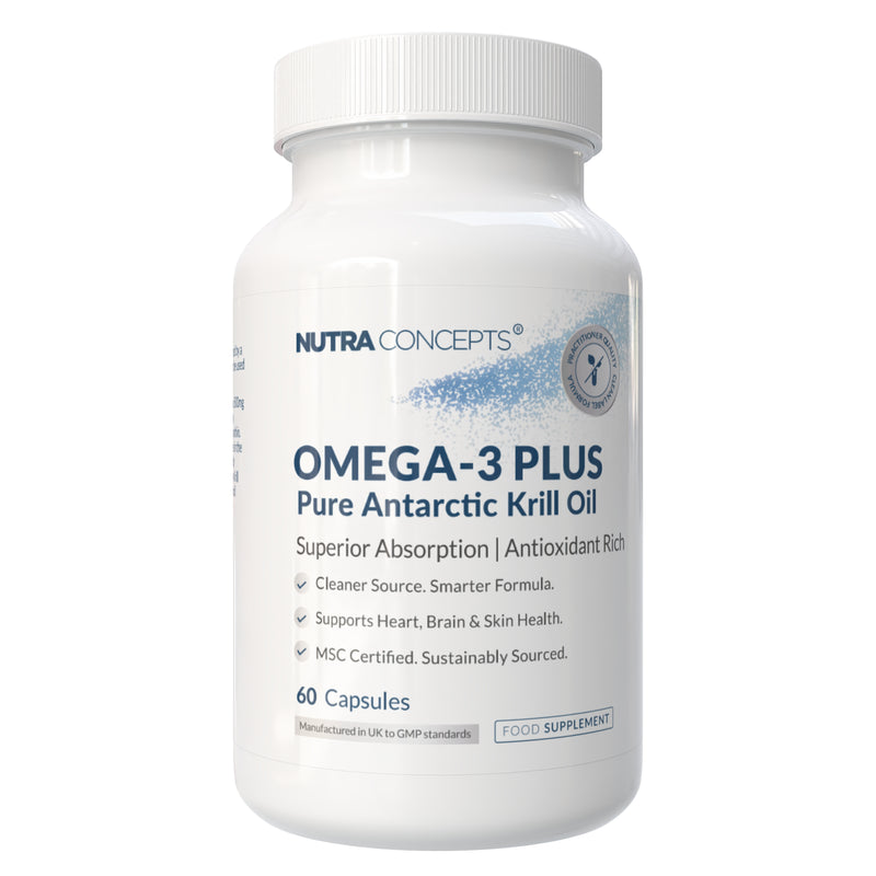 Nutraconcepts Omega-3 Plus - Pure Antarctic Krill Oil - 60 Soft Gel