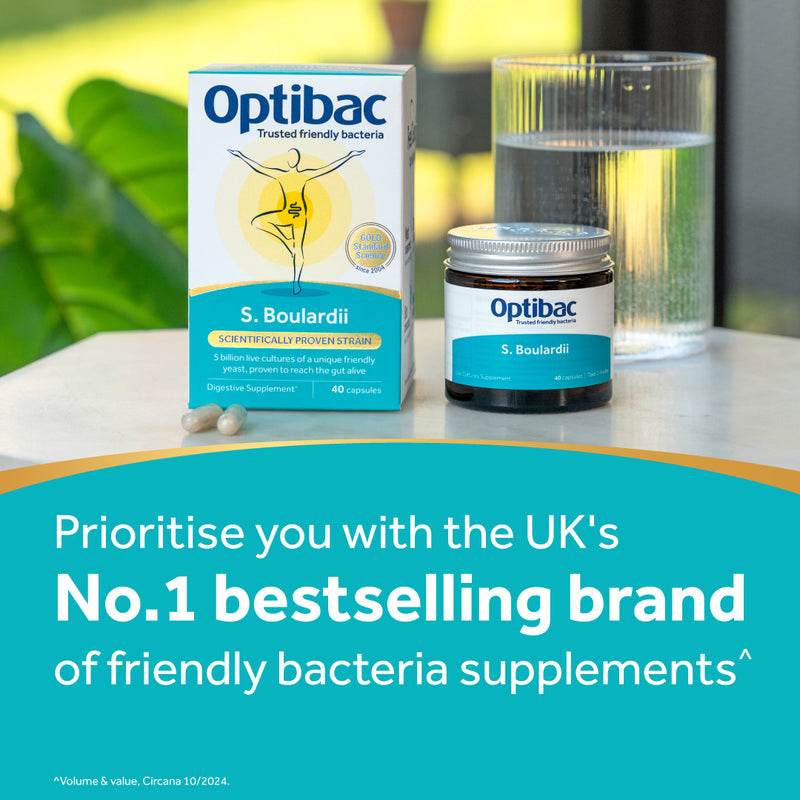 Optibac Probiotics Saccharomyces boulardii - 40 Capsules