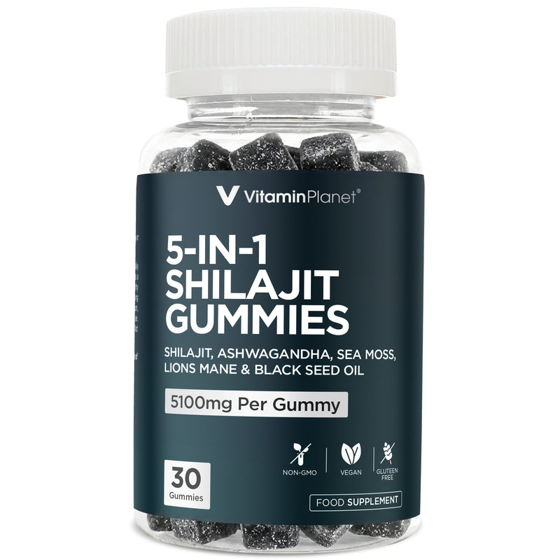 Vitamin Planet 5-in-1 Shilajit Gummies 5100mg, 30 Gummies