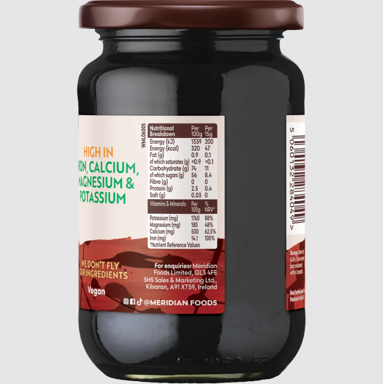 Meridian Organic Blackstrap Molasses - 600g