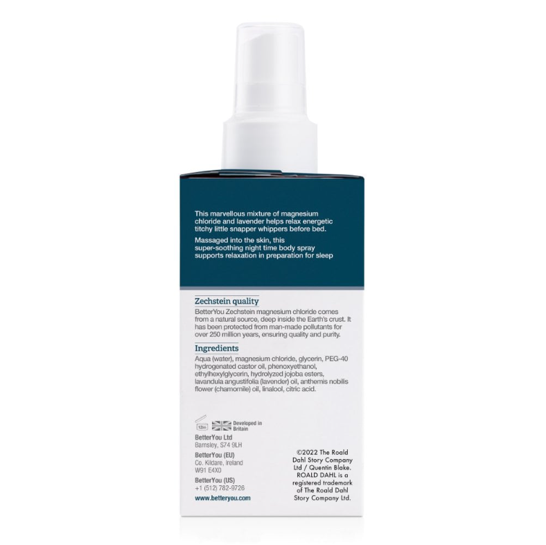 BetterYou Magnesium Sleep Kids' Body Spray (100ml) - Gentle Bedtime Aid