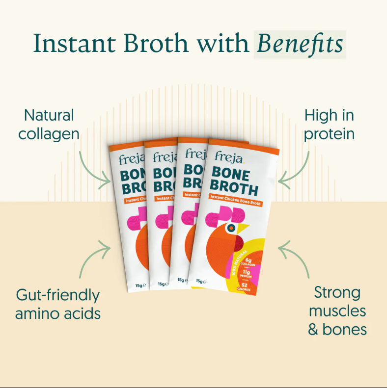 Freja Instant Chicken Bone Broth - 4x15g