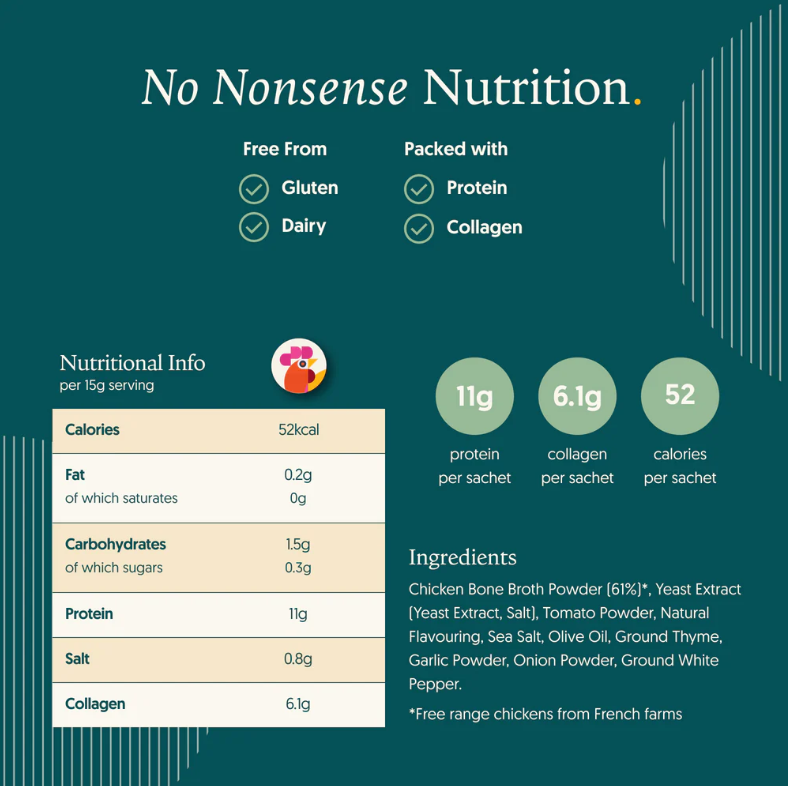Freja Instant Chicken Bone Broth - 4x15g