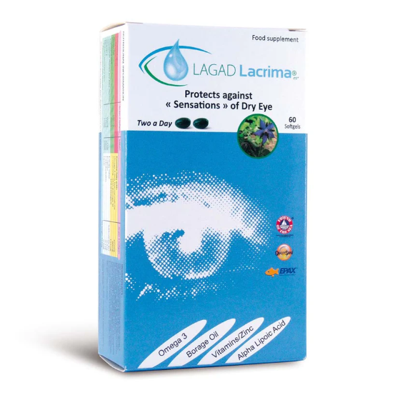 Lagad Lacrima Dry Eye Supplement - 60 Softgels