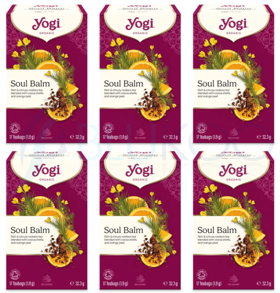 Yogi Tea Soul Balm - 17 Bags (Pack of 6)