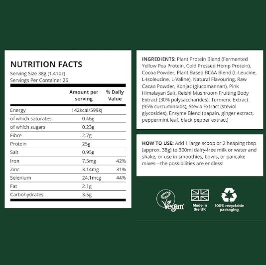 Vivo Life Perform Banana & Cinnamon Plant Protein - 988g