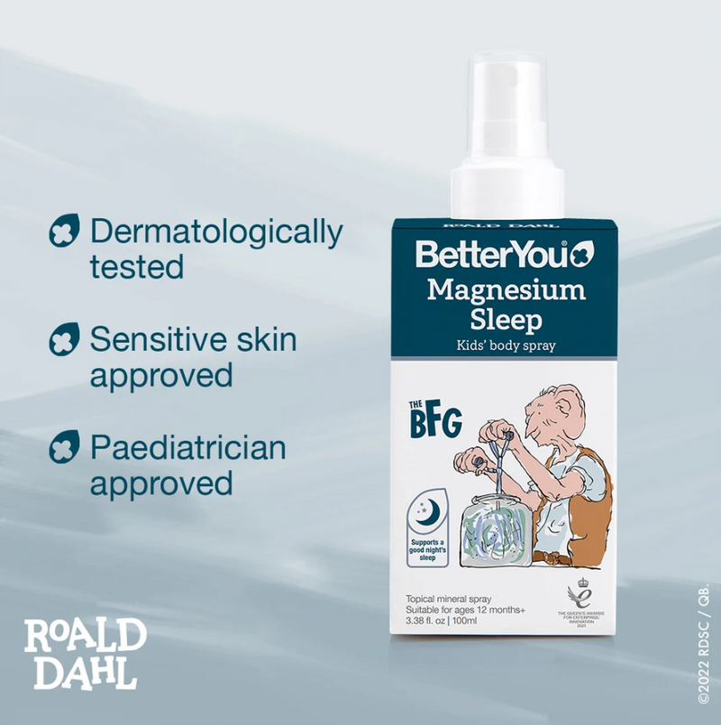 BetterYou Magnesium Sleep Kids' Body Spray (100ml) - Gentle Bedtime Aid