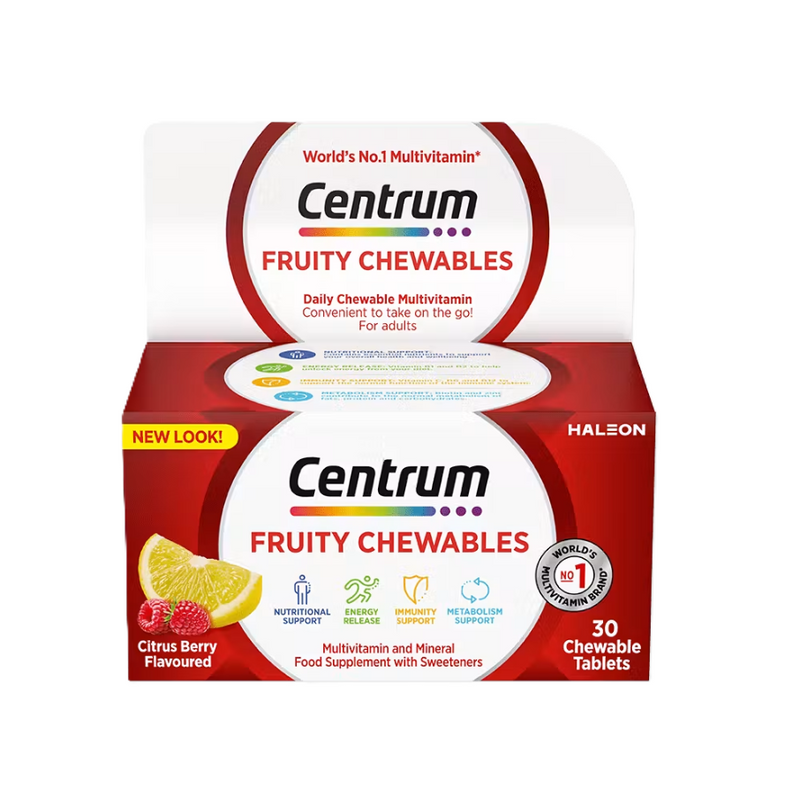 Centrum Fruity Chewables Multivitamin & Mineral - 30 Tablets