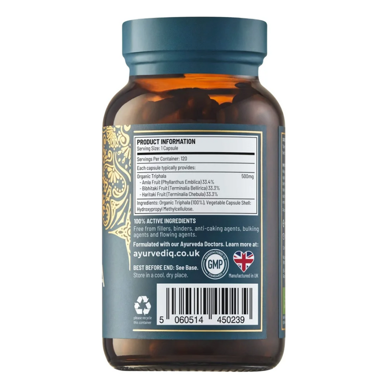 Ayurvediq Wellness Organic Triphala - 120 Capsules