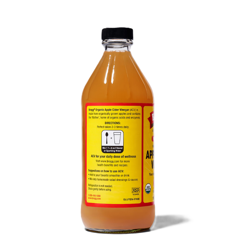 Bragg Organic Apple Cider Vinegar with the Mother 473ml – Raw & Unfiltered