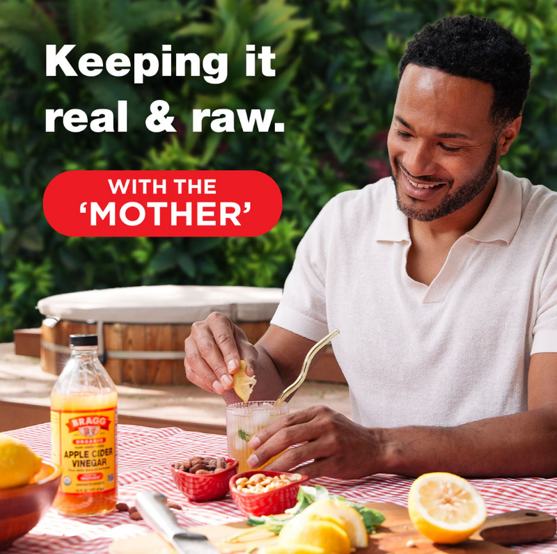 Bragg Organic Apple Cider Vinegar with the Mother 473ml – Raw & Unfiltered