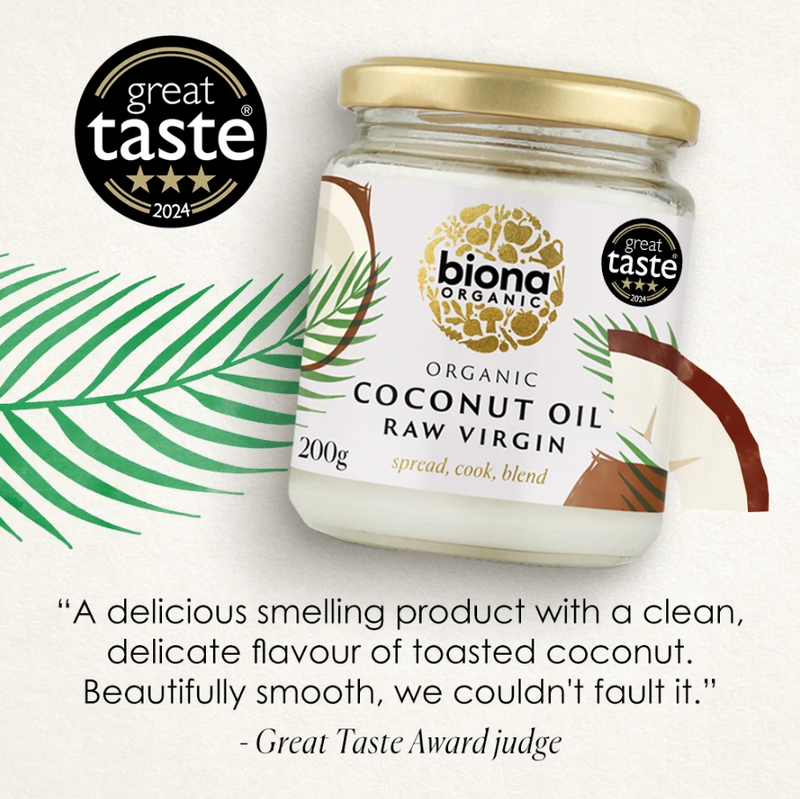 Biona Organic Virgin Coconut Oil Raw - 200g