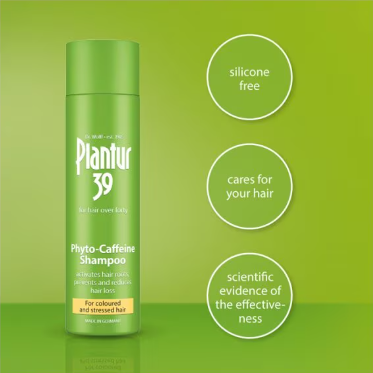 Plantur 39 Caffeine Shampoo For Coloured & Stressed Hair - 250ml