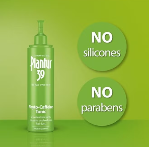 Plantur 39 Phyto‑Caffeine Tonic (200ml) - Daily Scalp Hair Strengthening Leave‑In Tonic