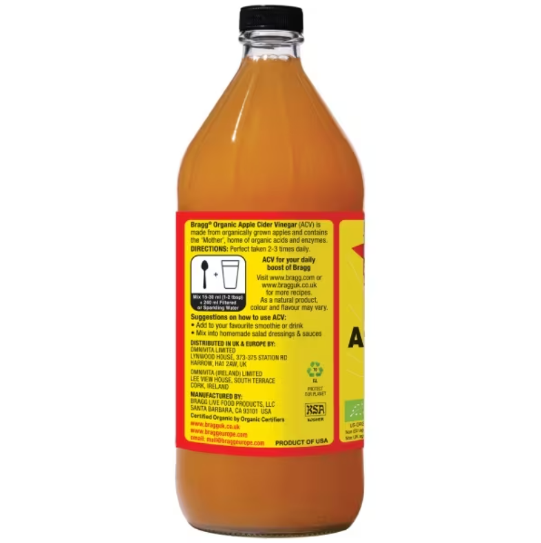 Bragg Apple Cider Vinegar (946ml) -  Raw & Unfiltered