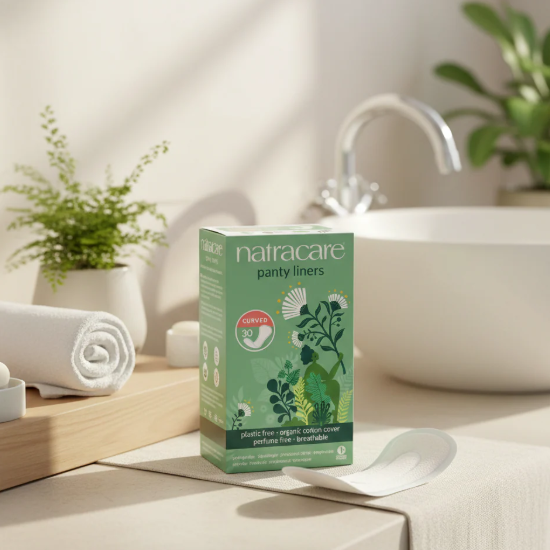Natracare Cotton Curved Panty Liners - 30 Liners