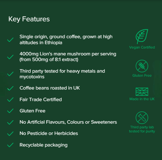 Vivo Life Magic Coffee with Lion's Mane - 280g